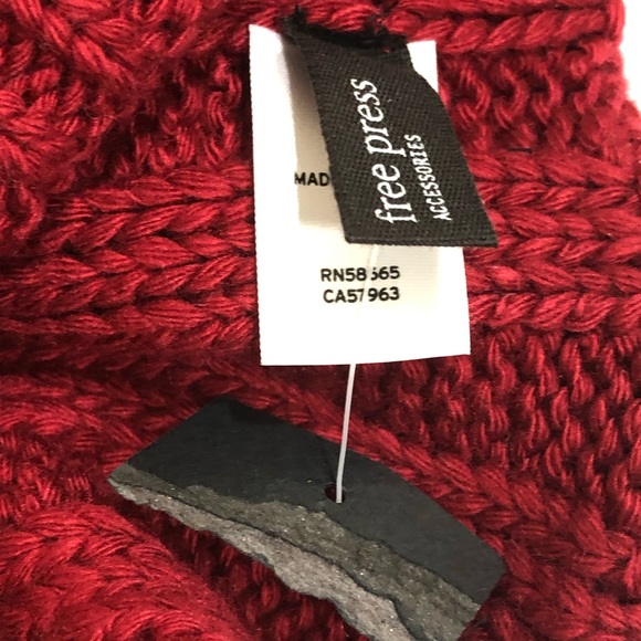 Free Press Ribbed Cuff Faux Fur PomPom Beanie - Picture 3 of 3